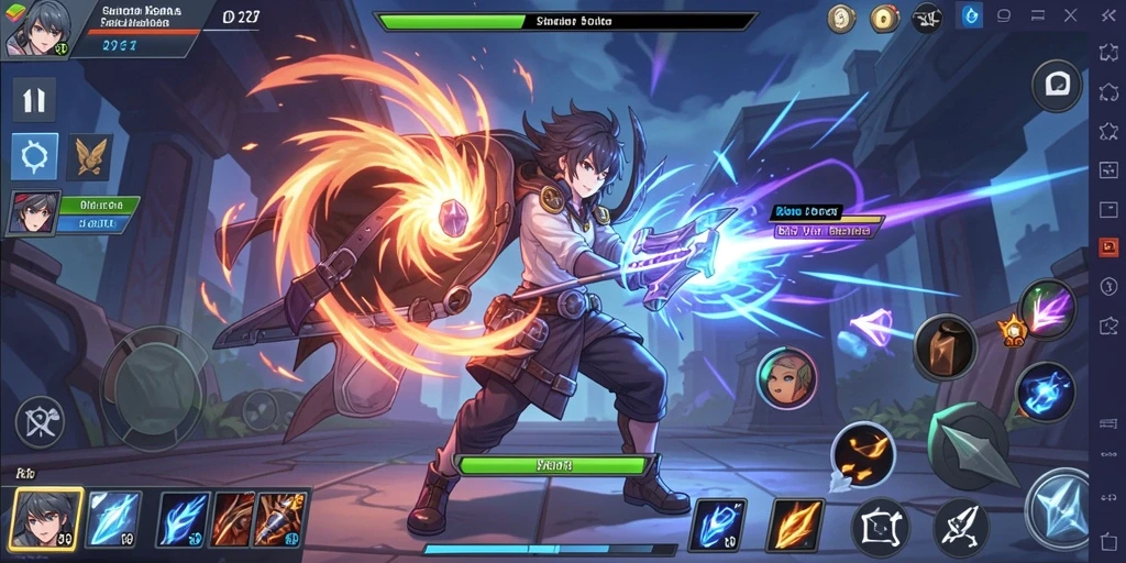 Screenshot menunjukkan grafik yang memukau.