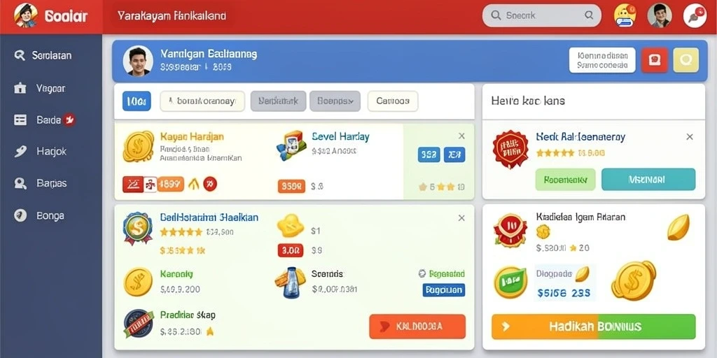 Tampilan antarmuka yang menarik dan user-friendly.