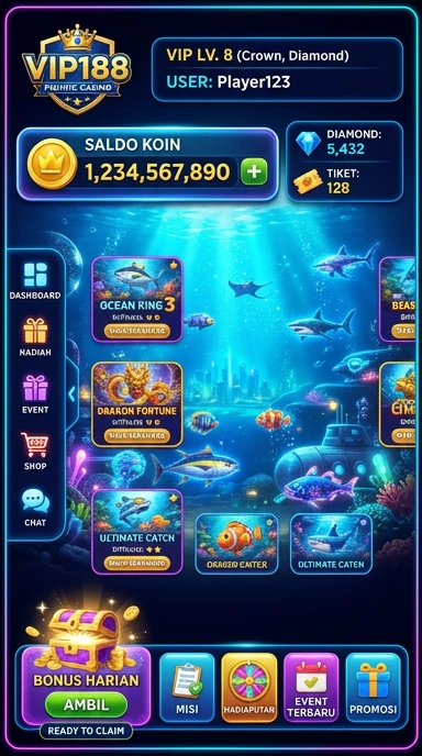 Galeri pratinjau visual vip188 build APK resmi terbaru